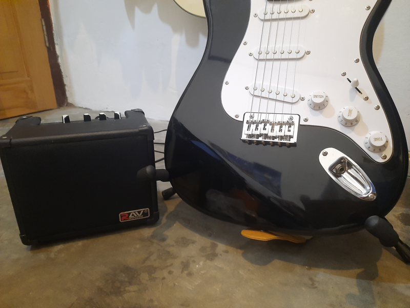 Amp and guitar